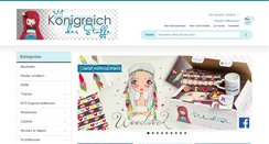 Desktop Screenshot of koenigreich-der-stoffe.com